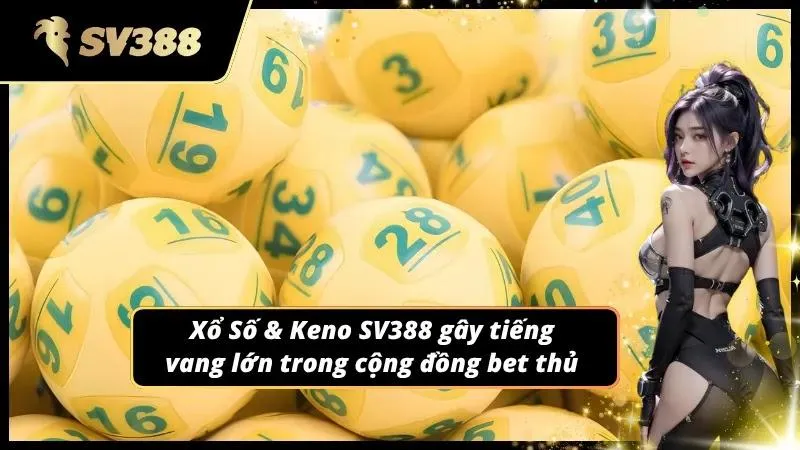 Giao diện Keno trên trang web